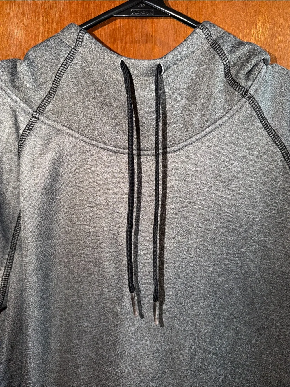 Gray Pullover Hoodie with Kangaroo Pocket